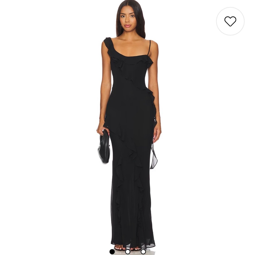 MAJORELLE Teagan Gown in Black